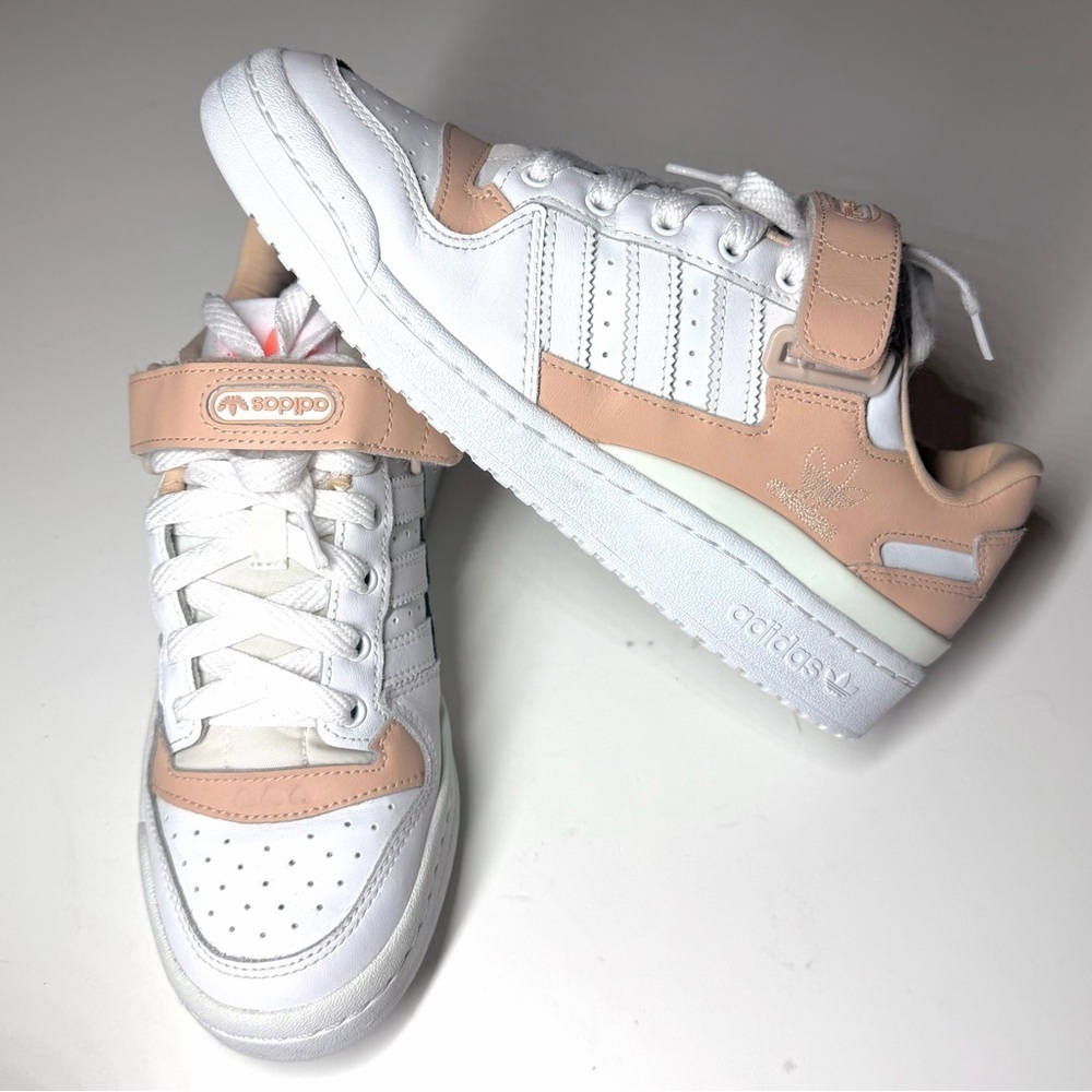 Adidas Women’s  Forum Low Halo Blush Casual Sneakers Size- 8.5